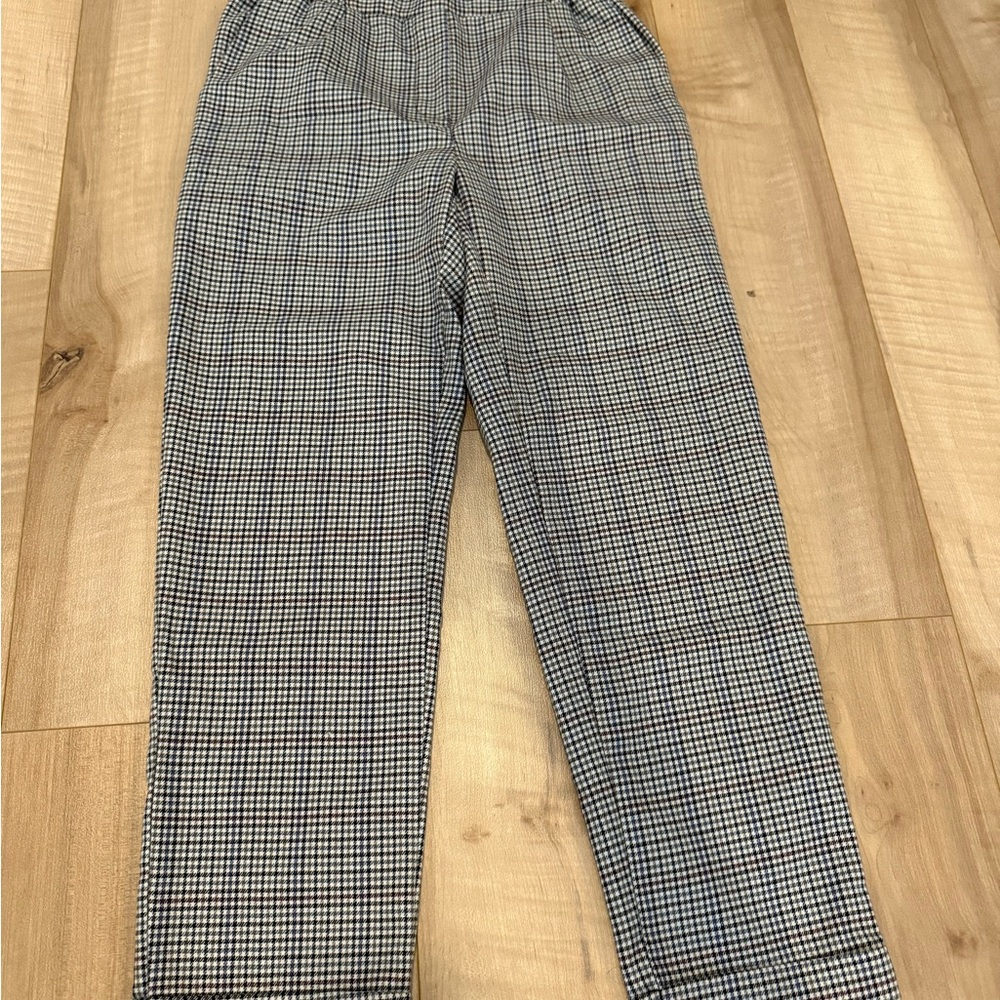 Simons Black and White Checkered Dress Pants